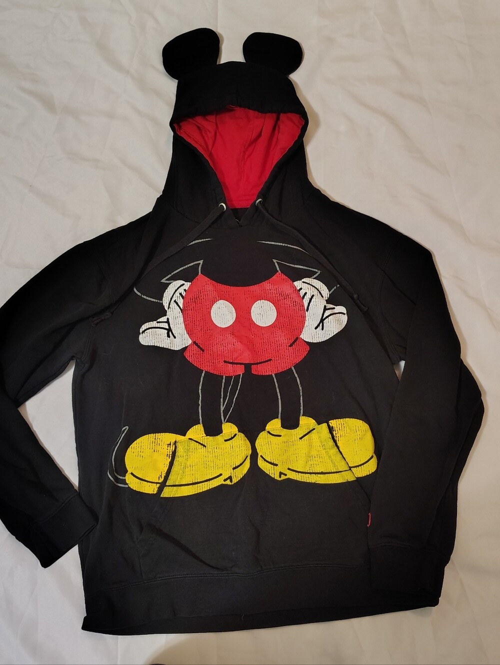 Disney Mickey Mouse Black Graphic Hooded Jacket
